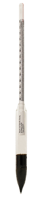 VEEGEE Hydrometers Specific Gravity (1.000 to 1.220) Baume (Range 0 to 26HV) Dual Scale 6603DS-1