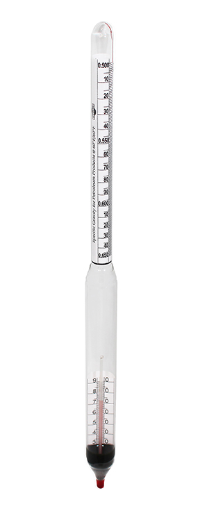 VEEGEE Hydrometers Specific Gravity (0.500 to 0.650) LPG w/ Thermometer Spirit Bellwether 