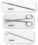 STAINLESS STEEL FORCEPS, SHARP, 5" MLS - FOMF05