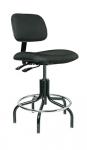 Bevco 4000 Series Westmound Upholstered Vinyl Chair, IndependentSeat & Back Tilt, Black Tubular Steel Base, 19 #4202-V