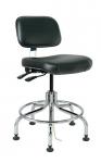Bevco 8000 Series Doral - E  Upholstered ESD Chair, Independent Seat & Back Tilt, Chrome Tubular Steel Base, 19 #8212