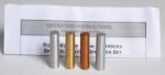 EQUAL VOLUME METAL CYLINDERS, SET OF 4, ALUMINUM, COPPER, STEEL, & BRASS Model #SGVC04