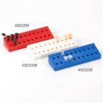 Rack for 1.5mL and 2.0mL Microcentrifuge Tubes, Reinforced PP, 20-Place, Blue 456320B