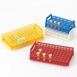 Wireless MicroTube Rack with Handles for 1.5mL and 2.0mL Microcentrifuge Tubes, 96-Place, Blue 456340B