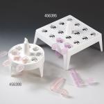 Float Rack for 1.5mL Microcentrifuge Tubes, Round, 8-Place, 65mm Diameter, White, 4/Pack 456398
