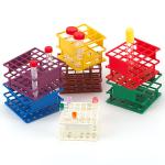 Wireless Tube Rack, 30mm, Half Size: 9-Place, Nylon, Blue 456845B