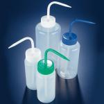 Wash bottle, wide mouth,1000mL, LDPE, round, yellow screwcap WGW444P