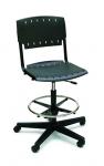 Bevco 11000 Series Springdale Light-Duty Polyurethane Chair,  5-Star Black Nylon Base,  18 #11300