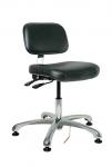 Bevco 8000 Series Doral - E  Upholstered ESD Chair, Articulating Seat & Back Tilt, 5-Star Polished Aluminum Base, ESD Mushroom Glides #8051