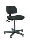 Bevco 5000 ECR Series Doral Upholstered Chair, Articulating Seat & Back Tilt, 5-Star Black Nylon Base, Mushroom Glides #5001