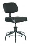 Bevco 2000 Series Evanston Upholstered Chair, Adjustable Back, 5-Legged Tubular Steel Base w/Welded Footring, Plastic Glides #2700/5