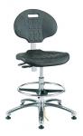 Bevco 7000 Series Everlast Polyurethane Chair, Manual Back Adj., 5-Star Black Nylon Base, 18 #7500