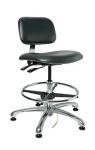 Bevco 4000 ECR Series Westmound - ECR Upholstered Vinyl Chair, ESD/Cleanroom Class 100, Independent Seat & Back Tilt, 5-Star  Polished Aluminum Base, 18 #4552E2