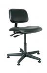 Bevco 4000 Series Westmound Upholstered Vinyl Chair, Articulating Seat & Back Tilt, 5-Star Black Nylon Base, Mushroom Glides #4001-V