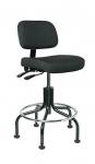 Bevco 5000 ECR Series Doral Upholstered Chair, Independent Seat & Back Tilt, Black Tubular Steel Base, 19 #5602