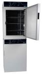 LABORATORY INCUBATOR, DUAL-STACKED 12 CU FT (6 cuft per chamber), SS INTERIOR, INNER GLASS DOOR, OUTLET, ACCESS PORT, 230V #SMI12-2