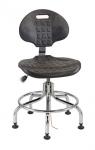 Bevco 7000 Series Everlast Polyurethane, Chair, Independent Seat & Back Tilt, Black Tubular Steel Base, 19 #7202