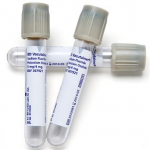 Vacutainer Tube, 2.0mL, 13 x 75mm, Plastic, Additive: Sodium Fluoride 3 mg / Na2EDTA 6 mg, Gray Hemogard Closure, Paper Label, 1000/Pack, MLS-367587