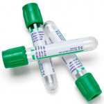 Vacutainer Tube, 10.0mL, 16 x 100mm, Plastic, Additive/Concentration: Lithium Heparin/158 USP Units, Green Conventional Closure, Paper Label, 1000/Pack, MLS-367880