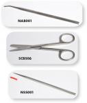 STAINLESS STEEL FORCEPS, ECONOMY BLUNT, 4.5" MLS - FOBL045