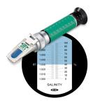 VEEGEE Refractometers Handheld Analog STX-3 Salinity 0-100% ATC 43036