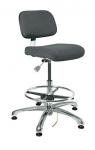 Bevco 8000 Series Doral - E  Upholstered ESD Chair, Independent Seat & Back Tilt, 5-Star Polished Aluminum Base, 18 #8352