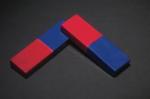 MAGNETS, PLASTIC COVERED, RED/BLUE (PAIR) 3 , PK/2 Model # MPC080