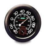 VEEGEE Wall Mount Thermometer   -40 to 50deg C/-40 deg to 120 degF Thermometer w/ Small Hygrometer 85002