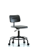 Core Polyurethane Chair - Desk Height with Round Tube Base and Casters BPDHCH-RT-RC