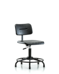 Core Polyurethane Chair - Desk Height with Round Tube Base and Stationary Glides BPDHCH-RT-RG