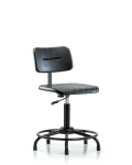Core Polyurethane Chair - Medium Bench Height with Round Tube Base and Stationary Glides BPMBCH-RT-RG