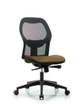 Executive Windova Mesh Back Chair with Taupe Supernova Seat and Casters EXE-VMDHCH-RG-H0-A0-RC-8809