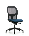 Executive Windova Mesh Back Chair with Marine Blue Supernova Seat and Stationary Glides EXE-VMDHCH-RG-H0-A0-RG-8801