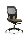 Executive Windova Mesh Back Chair with Taupe Supernova Seat and Stationary Glides EXE-VMDHCH-RG-H0-A0-RG-8809
