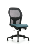 Executive Windova Mesh Back Chair with Storm Supernova Seat and Stationary Glides EXE-VMDHCH-RG-H0-A0-RG-8822