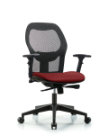 Executive Windova Mesh Back Chair with 3D Adjustable Arms, Borscht Supernova Seat, & Casters EXE-VMDHCH-RG-H0-A2-RC-8815