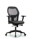 Executive Windova Mesh Back Chair with 3D Adjustable Arms, Carbon Supernova Seat, & Casters EXE-VMDHCH-RG-H0-A2-RC-8823