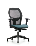 Executive Windova Mesh Back Chair with 3D Adjustable Arms, Storm Supernova Seat, & Stationary Glides EXE-VMDHCH-RG-H0-A2-RG-8822