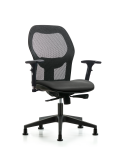 Executive Windova Mesh Back Chair with 3D Adjustable Arms, Carbon Supernova Seat, & Stationary Glides EXE-VMDHCH-RG-H0-A2-RG-8823