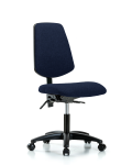 Fabric Chair - Desk Height with Medium Back, Seat Tilt, & Casters in Navy Fabric FDHCH-MB-RG-T1-A0-RC-F45