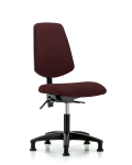 Fabric Chair - Desk Height with Medium Back, Seat Tilt, & Stationary Glides in Burgundy Fabric FDHCH-MB-RG-T1-A0-RG-F41