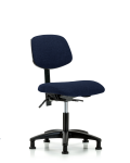Fabric Chair - Desk Height with Stationary Glides in Navy Fabric FDHCH-RG-T0-A0-RG-F45