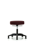 Fabric Stool without Back - Desk Height with Stationary Glides in Burgundy Fabric FDHSO-RG-RG-F41