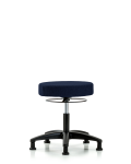Fabric Stool without Back - Desk Height with Stationary Glides in Navy Fabric FDHSO-RG-RG-F45
