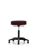 Fabric Stool without Back - Medium Bench Height with Stationary Glides in Burgundy Fabric FMBSO-RG-NF-RG-F41
