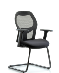 Executive Windrowe Mesh Back Guest Chair with Arms GEXE-MDHCH-RG-H0-A1-RG