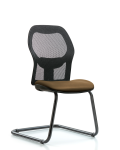 Executive Windova Mesh Back Guest Chair with Taupe Supernova Seat GEXE-VMDHCH-RG-H0-A0-RG-8809