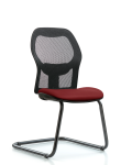 Executive Windova Mesh Back Guest Chair with Borscht Supernova Seat GEXE-VMDHCH-RG-H0-A0-RG-8815