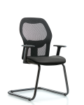 Executive Windova Mesh Back Guest Chair with Carbon Supernova Seat & Arms GEXE-VMDHCH-RG-H0-A1-RG-8823