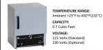 Analog Lab Oven with exterior dimensions as 14x17.5X12.3 , interior dimensions as 12x10x10 , 0.7 cu.ft volume  MLS-10GC